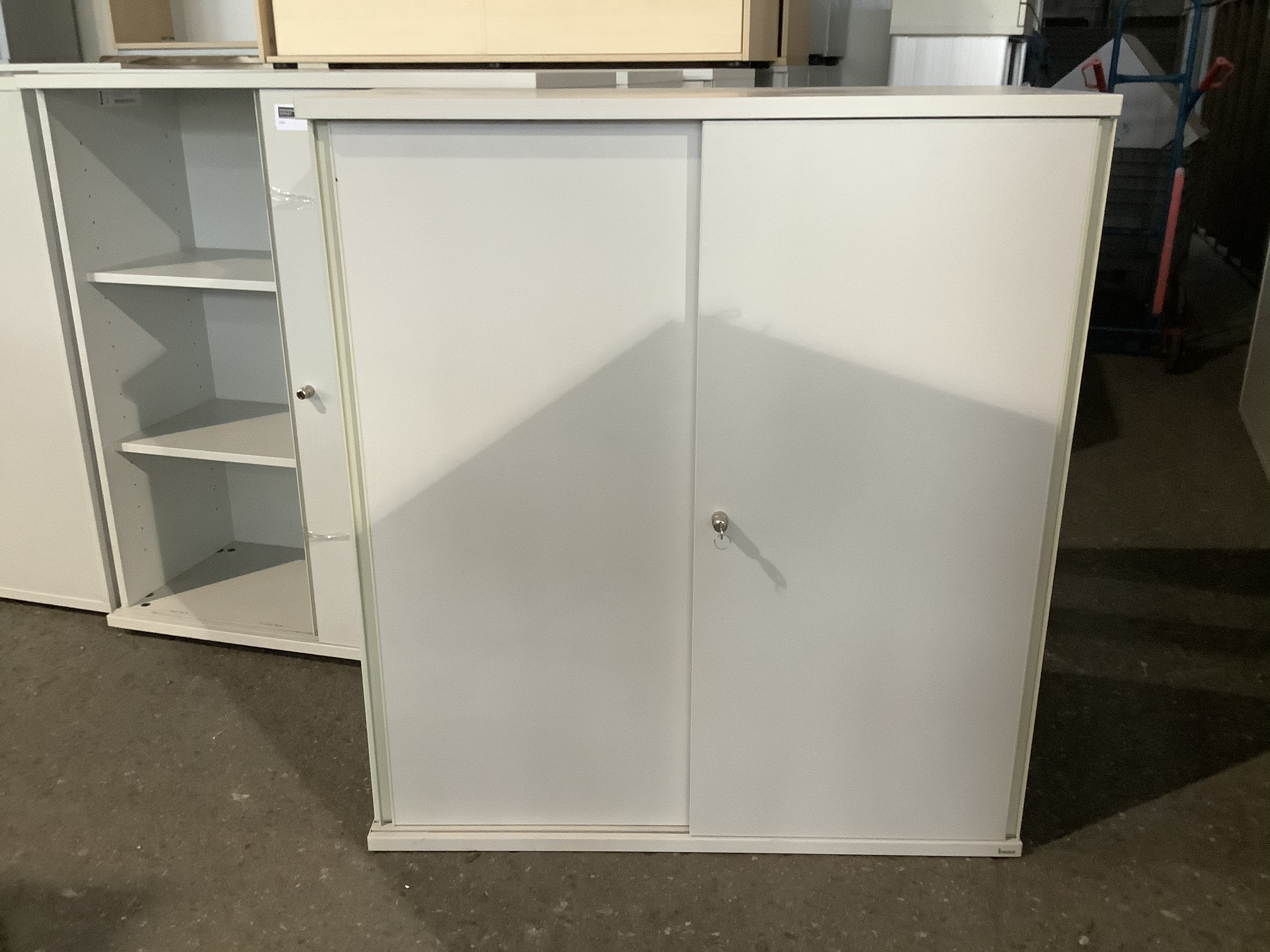Aktenschrank 3 OH Weiß 120 x 45 cm Höhe 111 cm / bueromoebel-outlet.at