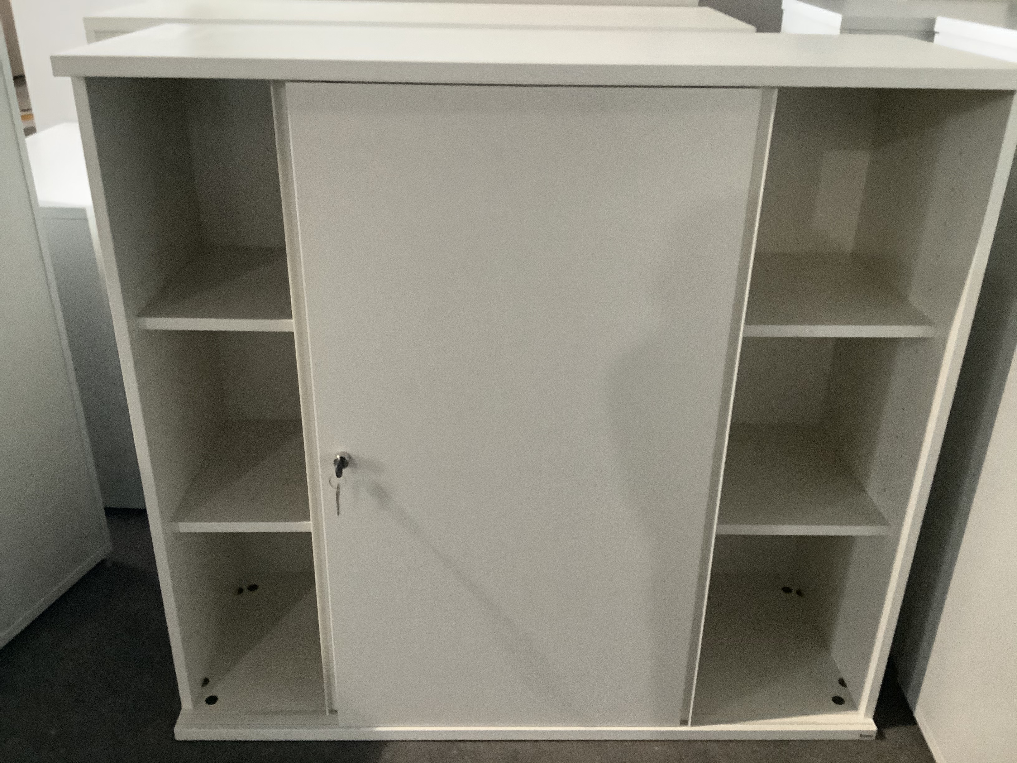 Aktenschrank 3 OH Weiß 120 x 45 cm Höhe 111 cm / bueromoebel-outlet.at