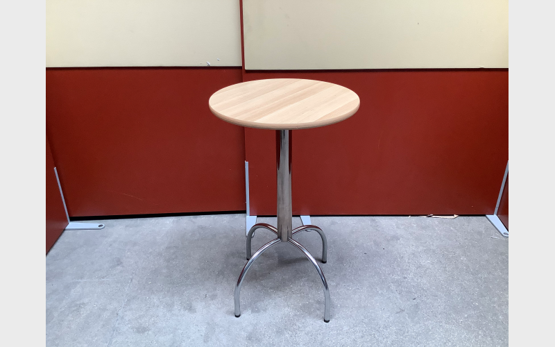 Stehtisch Eiche mit Silber Gestell 60x60 x 99cm Höhe