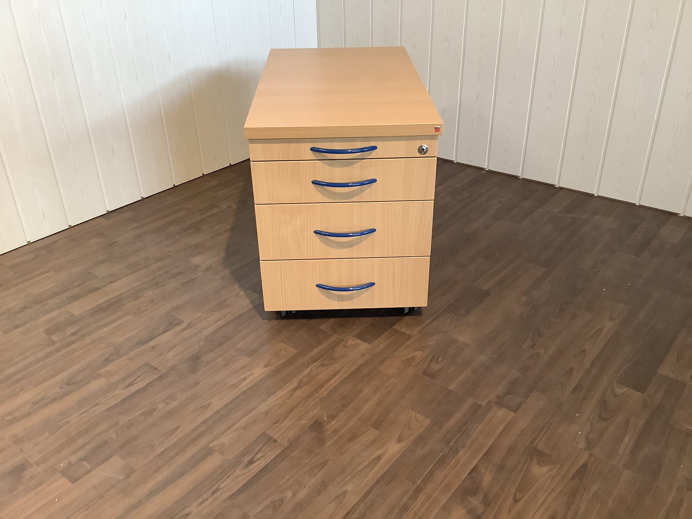 Rollcontainer Blaha Buche mit 4 Schubladen 80cm x 44cm Höhe 55cm 